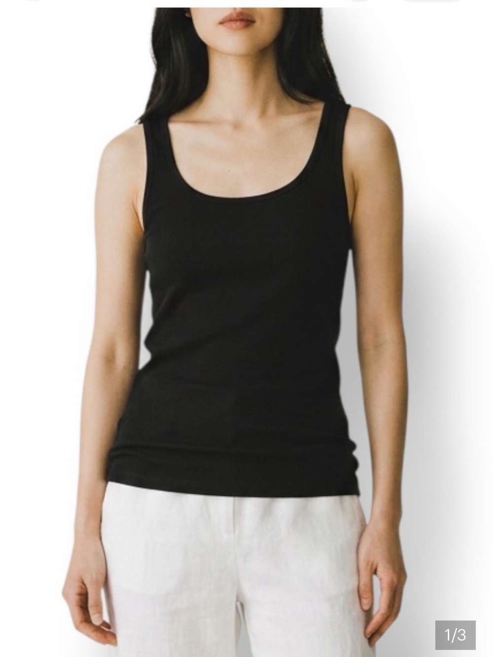 2 for $15 Mossimo Supply Co. Black Scoop Neck Long Tank Tops